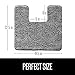 GORILLA GRIP Plush Absorbent Shaggy Chenille Bath Rug Mat for Square Toilet Base with Rubber Backing, Machine Washable Rugs, Soft Microfiber Contour Mats for Toilets, Bathoom Decor, 22.5x19.5, Beige
