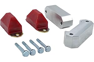 WELLBOX Polyurethane Rear End Bump Stops Kit 17" Wheels Black Fits for Chevrolet Camaro 1982-2002, for Pontiac Firebird 1982-2002