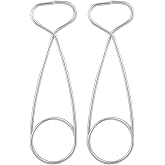 Bicaquu 2Pcs Stainless Steel Fish Mouth Jaw Spreaders Hanging Hook Rack for Water Bottle