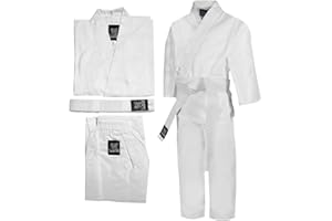 IntelliFun Karate Uniform with Belt for Kids Durable Student Karate Gi Martial Arts Uniform