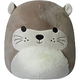 Squishmallows 14-Inch Light Brown Otter with Fuzzy Ears Plush - Add RIE to Your Squad, Ultrasoft Stuffed Animal Large Plush Toy, Official Kelly Toy Plush