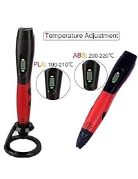 Bolígrafo 3D con 6 colores PLA 3D Filament Kcilife 3D impresión Pen para niños 3D Arte  3D Doodling y 3D Adultos Artes Compatible ABS 3D Pen Filamento, 3D Juguete para Mejor Cumpleaños y Vacaciones Regalos