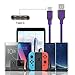 USB Type C Cable, 4-Pcs (1ft,3ft,6ft,10ft) Fasgear Braided Fast Charging Type-C 2.0 Cable Compatible with Note 9/S9/S10, LG V30/V20 G6 G5,Google, Switch, Pixel, XL and More (Purple)