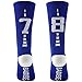 Volleyball for Kids Boys, School Crew Socks for Football, Baseball,Soccer, Basketball Blue #78 or 87 (8-12 Years)thumb 1