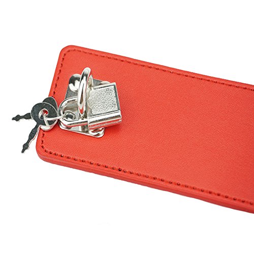 New Personal Steel Pipe Handcuffs , Adjustable Cuffs, Red
