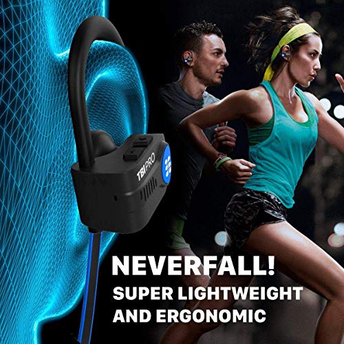 Latest 2020 Bluetooth 5.0 Headphones w/12+ Hours - QCC3003 Chipset - Sport Lightweight Wireless Earphones w/Noise Cancelling Mic - Bass, IPX7 Waterproof in-Ear Earbuds for Gym, Running, Workout - Thumbnail 4