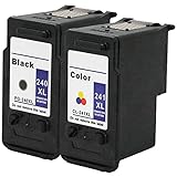 ToBeter Remanufactured Canon PG-240XL CL-241XL Ink Cartridge Uesd in Canon PIXMA MG3620 MG3520 MG2220 MG3220 MG3522 MX472 MX452 MX522 MX532 MX392 MX432 MX512 (1 Black, 1 Tri-Color)