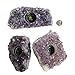 Rock Paradise Natural Amethyst Crystal Candle Holders Quartz – Amethyst Cluster Pillar Tea Light Candle Holders – Perfect for A Unique Atmosphere to Every Home and Wedding Décor