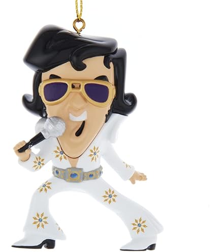 Costume préhistorique Elvis Presley ornement de Noël 4,5 pouces EP2182