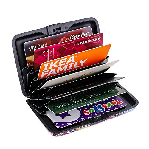 Elfish Mini RFID Aluminum Wallet Credit Cards Holder Metal ID Case for Men Women (Color 15)
