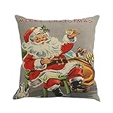 Goddessvan Christmas Printing Dyeing Pillow Cover Sofa Bed Home Decor Cushion Cover 1818 Inch (1818 Inch, H)