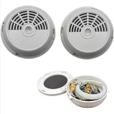 Decorative Fake Smoke Detector Diversions Safe Secret Container Hidden Compartment &ndash; Hidden Storage Security Solution for Money Jewelry Cash Watch Coins Car Keys Valuables and More (2 Packs)