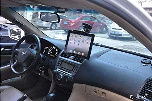 Eightiz Strong Suction Cup for Windshield/Dashboard Adjustable Car Tablet Stand and Cradle Mount for 7 to 10-inch Kindle/iPad/Tablets (Black)