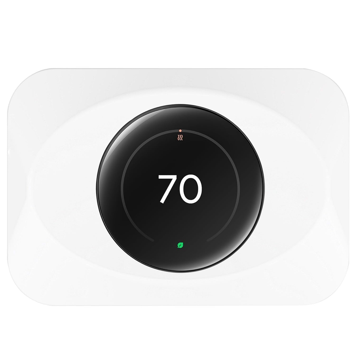Photo 1 of BAOKZZOM Nest Thermostat Wall Plate Cover Replacement Compatible with Google Nest Learning Thermostat (4th Gen), Practical Nest Learning Thermostat 4 Trim Kit, Snap fit Design (White, 1 Pack)