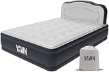 YAWN AIR Self-Inflating Airbed Double with Built-In Pump & Headboard view 1