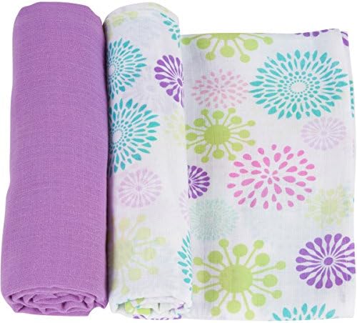 MiracleWare Muslin Swaddle Blanket, Burts, 2 Piece