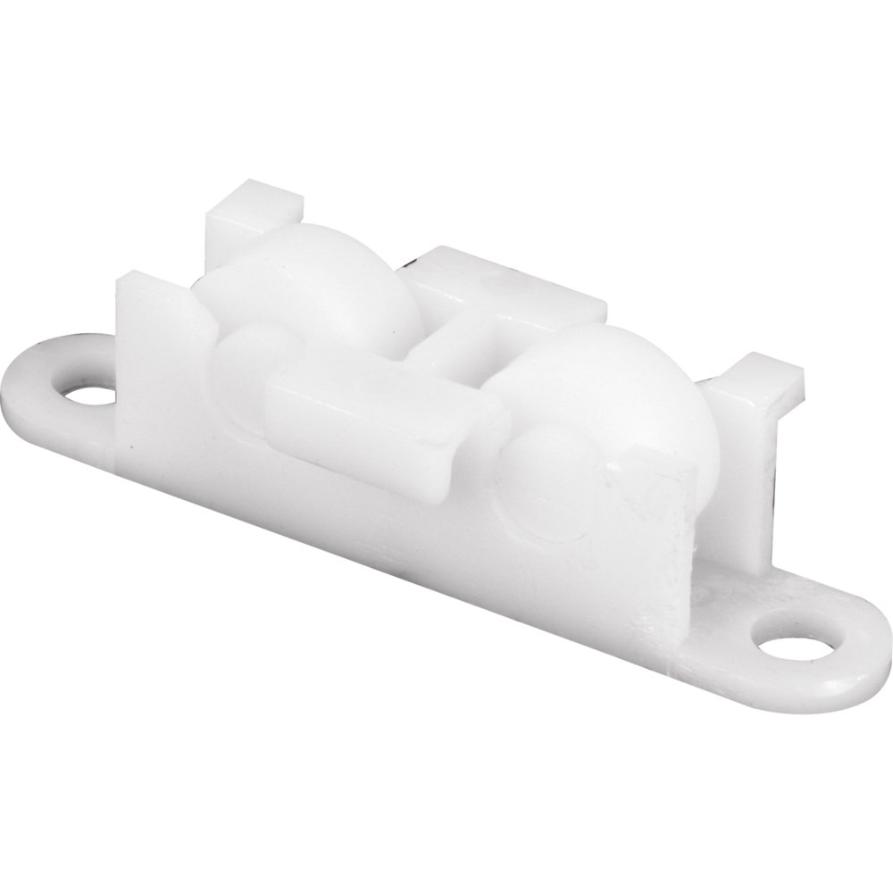 Photo 1 of Prime-Line G 3066 Roller Assembly, 3/8 In., Plastic, Flat Edge, Tandem (2 Pack)