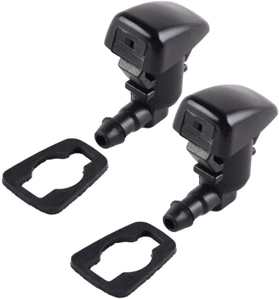 Front Windshield Washer Nozzles Wiper Spray Kit Single Hole for 2008-2011 Ford Focus 2007-2011 Ford Edge 2007-2010 Lincoln MKX (2 Pack) Replace # 8S4Z17603AA