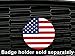 Artistic Reflection US Flag - Magnetic Grill Badge for Mini Cooper