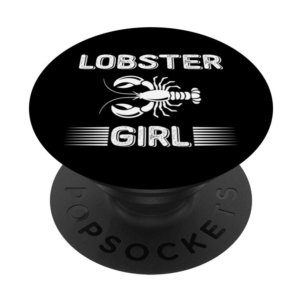 Lobster Girl, Seafood Crawfish Lobster PopSockets Swappable PopGrip
