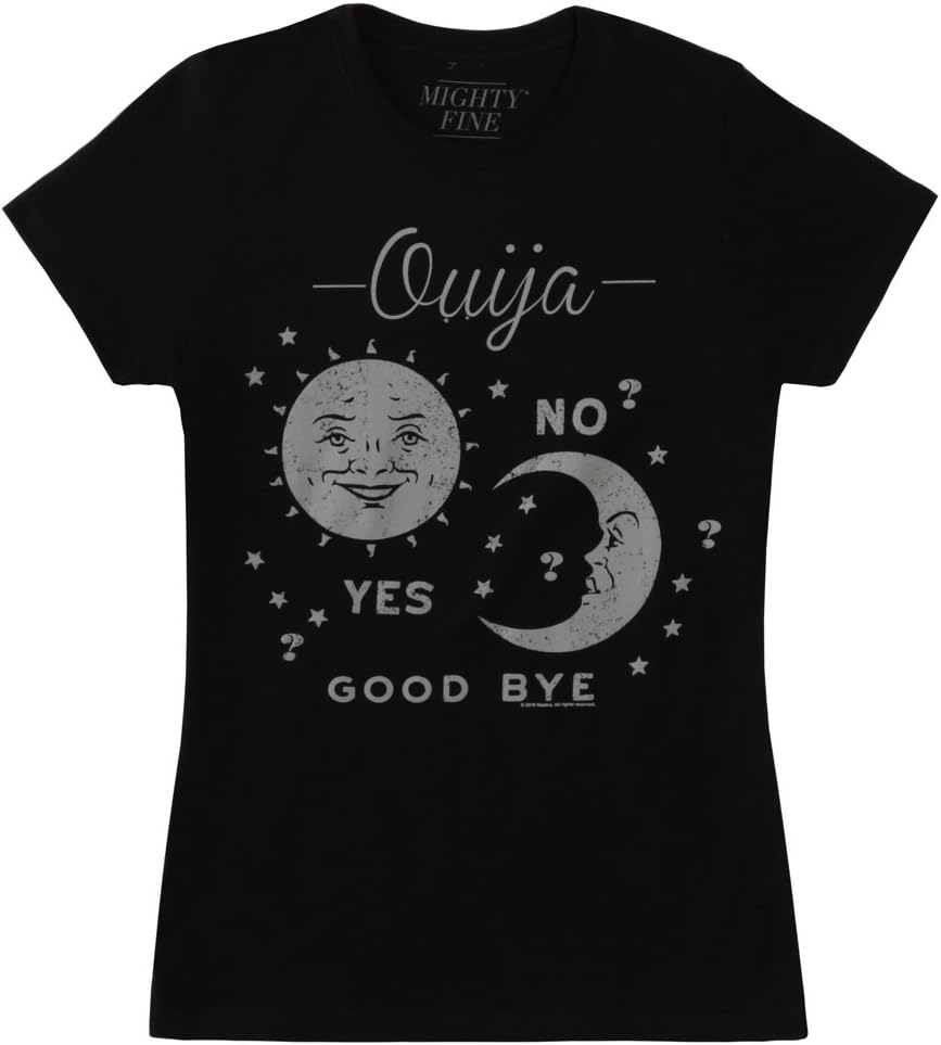 Ouija Script Juniors T-Shirt - Black (Medium)