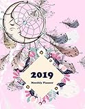 2019 Monthly Planner: Pretty Dreamcatcher, Daily journal Planner,12 Months Calendar,schedule planner by 