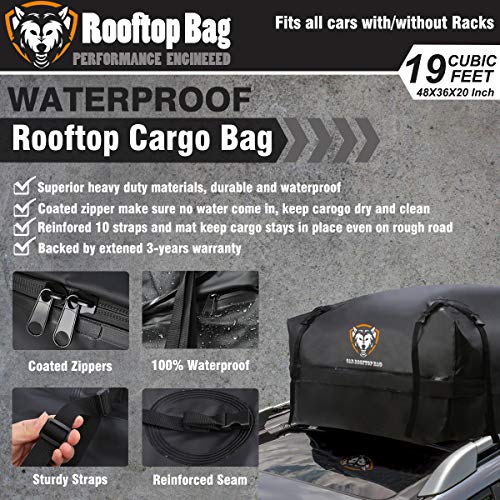 1 Waterproof+Rooftop+Cargo+Carrier+Reinforced