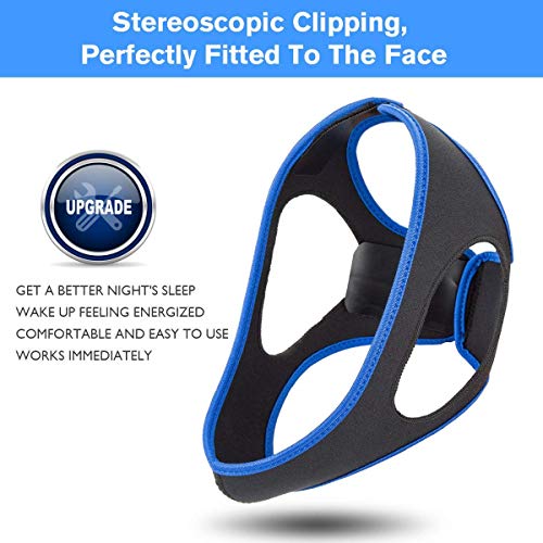 Anti Snoring Chin Strap, Taisk Comfortable Natural Snoring Solution Snore Stopper | Adjustable Effective Stop Snoring Sleep Aid Snore Reducing Aid for Women & Men