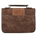 Christian Art Gifts Men's Classic Bible Cover Trust in The Lord Proverbs 3:5, Brown Faux Leather, Large