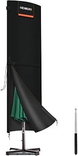 HEIMUNI 3m Garden Parasol Cover 420D Oxford Windproof Waterproof UV Rated