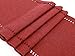 Grelucgo Handmade Hemstitched Polyester Rectangle Table Runners Dresser Scarves, Cranberry 14x60 inch