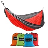 HomEco Single Camping Hammocks (4 colors), Lightweight Nylon Parachute Multifunctional Travel Hammock