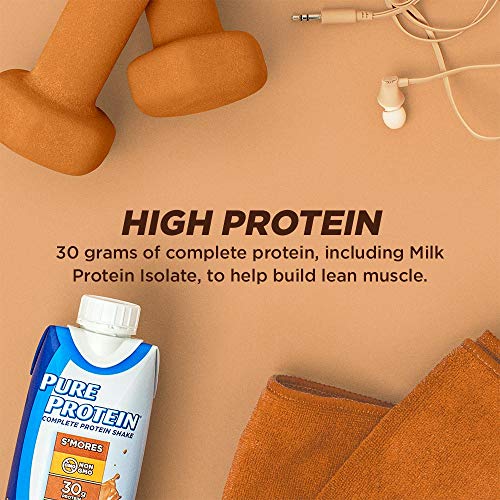 Pure Protein S’mores Protein Shake 30g Complete Protein Ready to