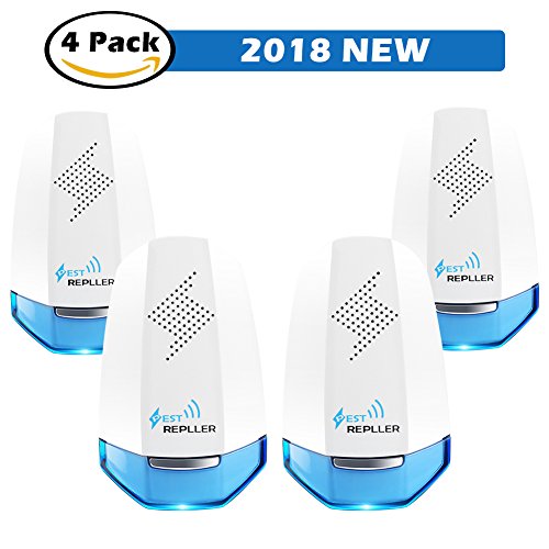 Eastshining Pest Repellent -Electronic Ultrasonic Pest Repeller Plug In - 4 Pack Mosquito Pest Control for Insect - Mice,Rats,Bugs,Spiders,Roaches,Flies,Ants,Pleas,Rodents Indoor