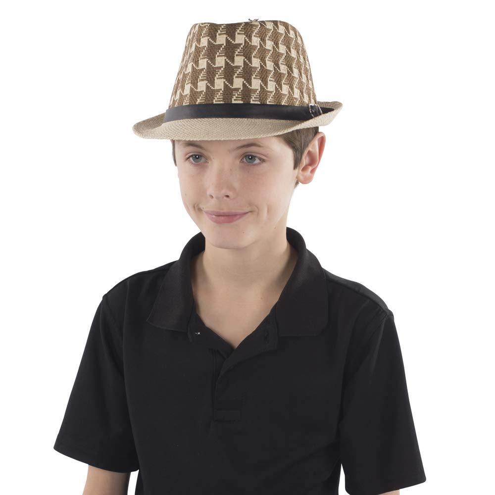 Dress Up America Fedora Hat Off White, One Size 57.15 cm — image 1