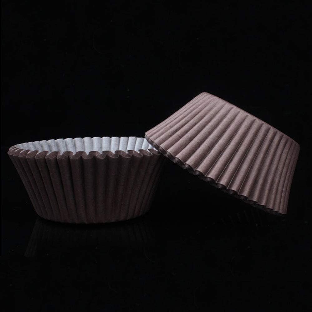 Sunbbingsp 400 Pcs Caissette Cupcake Papier Papier Pour Cupcake Pour Gateaux Cupcakes Et Bonbons Papier Gateau Cupcake Muffins Patisseries Blanc Marron Ustensiles A Patisserie Caissettes De Decoration Pour Cupcakes Loclic Com