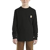 Carhartt Boys' Long-Sleeve Logo Sleeve Pocket T-Shirt