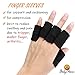 BodyMoves Finger Hot and Cold Ice Pack Plus Adult Finger Brace Splint Sleeve Thumb Support Protector Cushion Pressure Safe Elastic Breathable Stabilizers (Midnight Black)