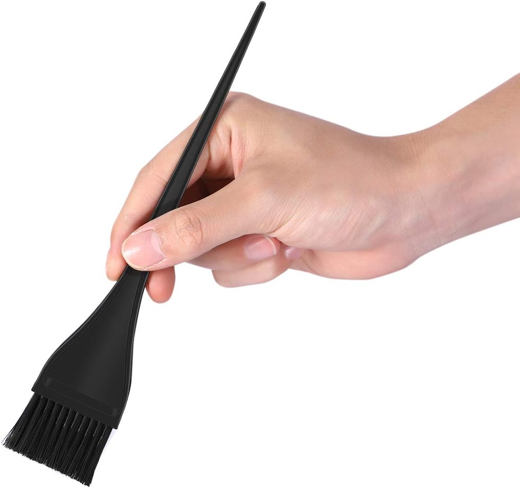 Pixnor 5 Pack Hair Dye Brushes,Handle Hair Coloring Dyeing Brush Highlight Brush Color Tint Applicator for Salon Home Use,Black: Health & Personal Care
