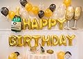 Gold Birthday and Champagne Balloon Set - Birthday Party Decorations - 21st - 30th - 40th - 50th - Funny Birthday Party Supplies