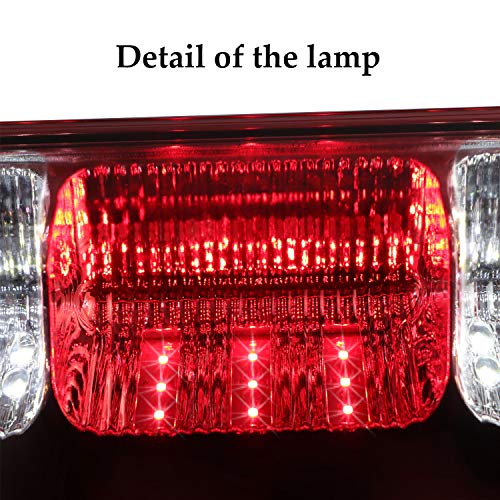 image for  Youxmoto High Mount Stop Tail Cargo Light, Rear Roof Center LED 3rd B