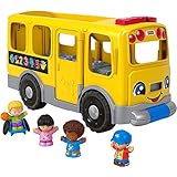 Fisher-Price Little People Toddler Learning Toy, Big Yellow Bus Musical Pull-Along Vehicle for Pretend Play Kids Ages 1+ Years