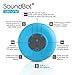 SoundBot® SB510FM FM RADIO Water Resistant Bluetooth Wireless 5W Shower Speaker HandsFree Portable Speakerphone w/ Auto-Scan Tuner, 6Hrs Music Streaming, Built-in Mic, Detachable Suction Cup, Lanyard