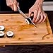 XL BAMBOO CUTTING BOARD SERVING TRAY - Longest Lasting Large Organic Antibacterial Wooden Butcher Block with Drip Grooves (18x12x0.8”)