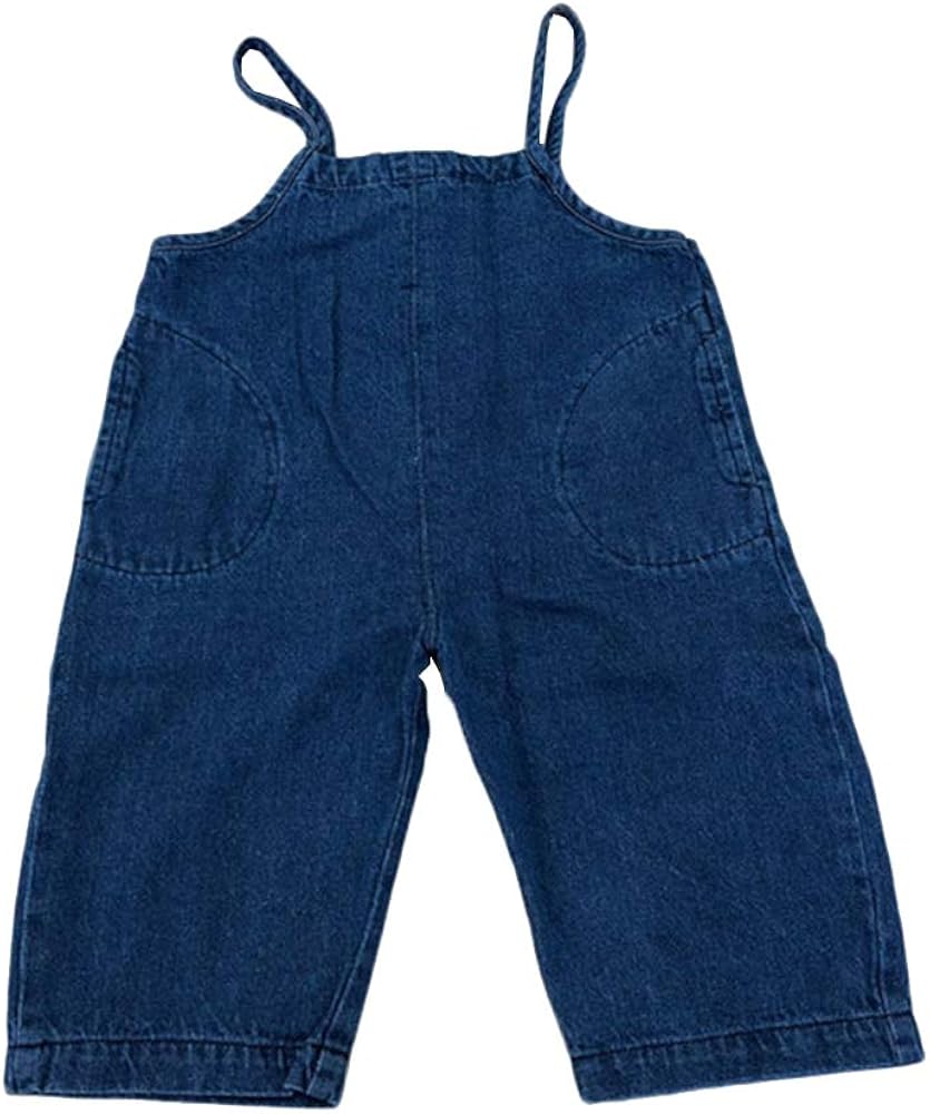 baby girl denim short dungarees