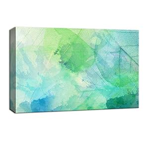 Canvas Wall Art for Living Room,Bedroom Home Artwork Paintings Leaf Ready to Hang - 12x18 inches