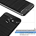 Dretal Galaxy A6 Case, Carbon Fiber Shock Resistant Brushed Texture Soft TPU Phone case Anti-Fingerprint Flexible Full-Body Protective Cover for Samsung Galaxy A6 (2018) (Black)