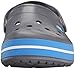 crocs Unisex Crocband Clog, Charcoal/Ocean, 6 US Men / 8 US Women
