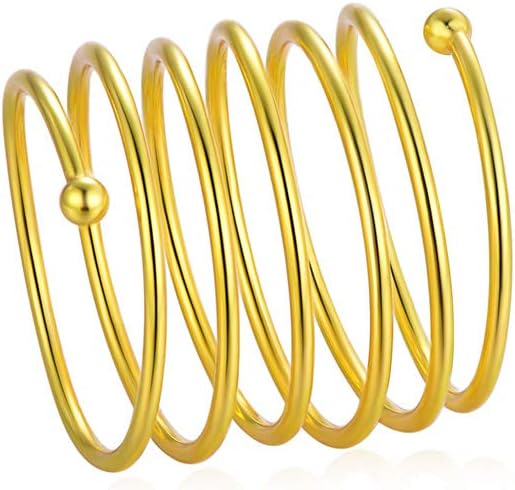 SilvoraSterling Silver Adjustable Stacking Rings for Women Men, Stylish 18K Gold Finger Jewelry with Delicate Packaging