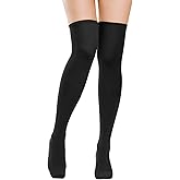 Century Star Womens Casual Stripes Thigh High Long Socks-Thin Over the Knee High Stocking Thigh High Tights Boot Socks